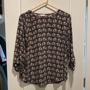 Elephant print work blouse